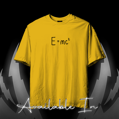 E=mc² ColdPlay Minimal Oversized Teez