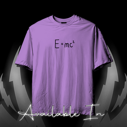 E=mc² ColdPlay Minimal Oversized Teez