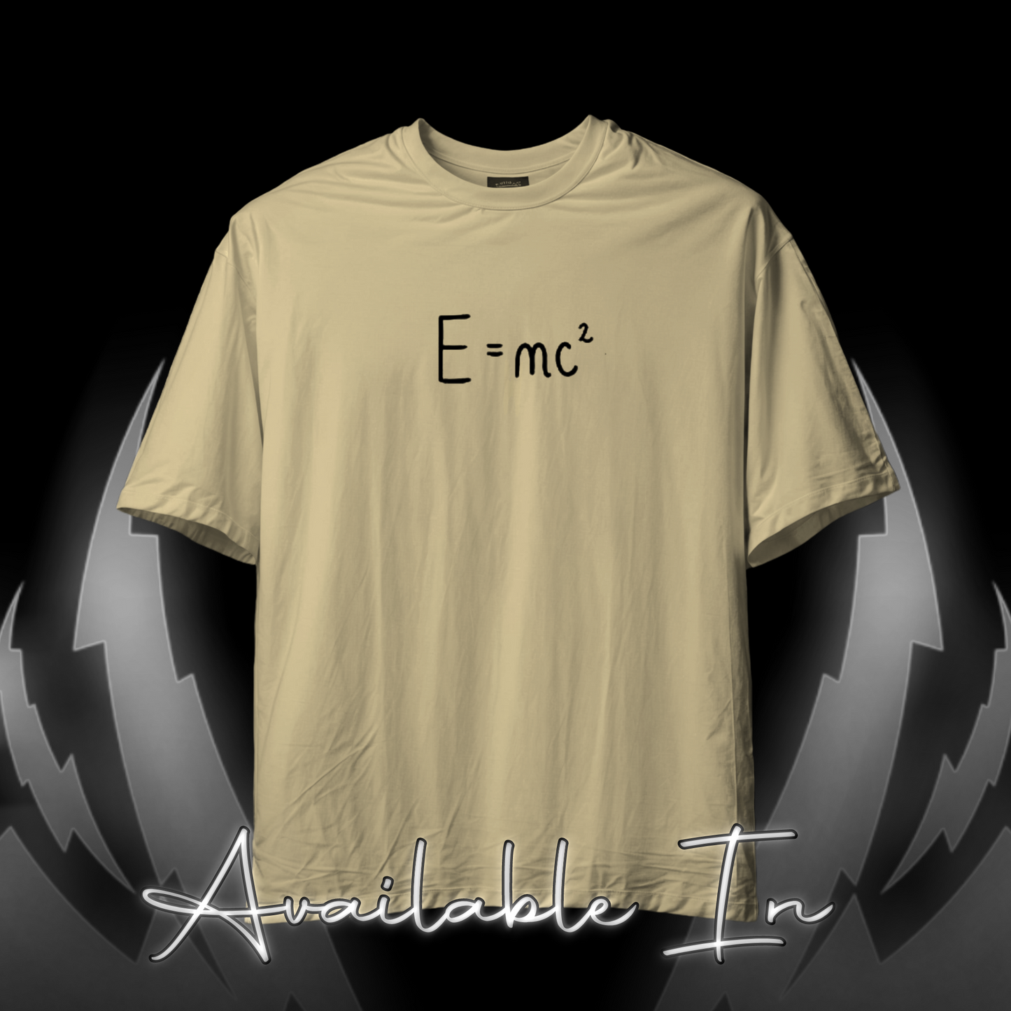 E=mc² ColdPlay Minimal Oversized Teez