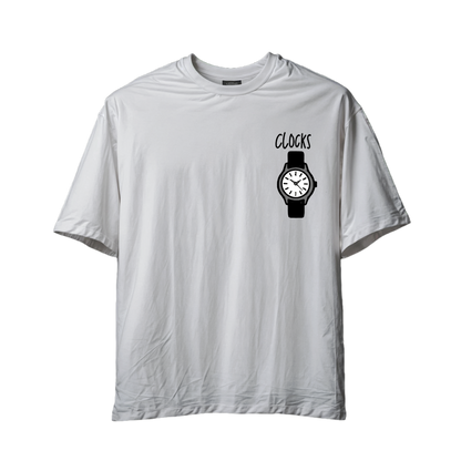 Clocks Coldplay Minimal Oversized Teez